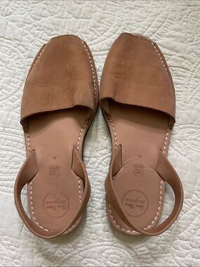 Women’s Brown Leather Slingback Sandals